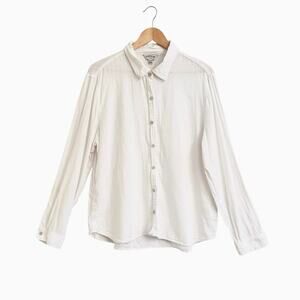 Orvis Linen Roll Tab Sleeve Button Down Shirt XL Coastal Granola